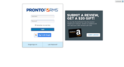 Desktop Screenshot of live.prontoforms.com